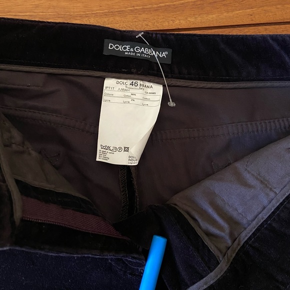 Dolce & Gabbana vevelt Chocolate Brown/Burgundy Pants - Picture 3 of 12